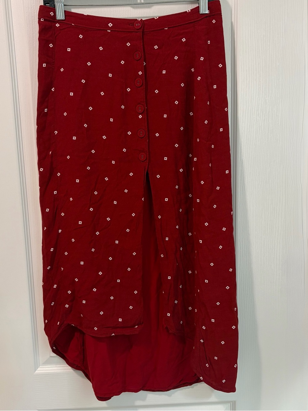 Abercrombie & Fitch Diamond Print Boho Split Skirt